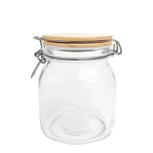 Safdie & Co Glass Jar With Wooden Lid* Conservation Accessories