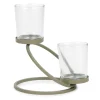 Attitudes Import Glass Pillar Door - Double* Candle Holders