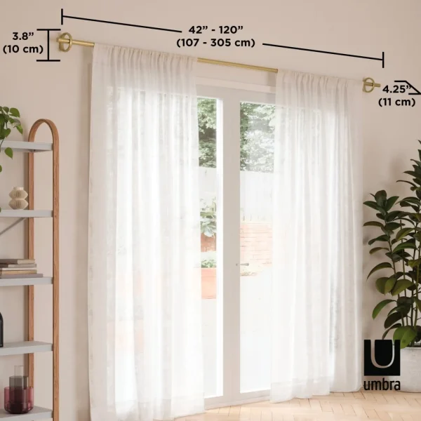 Umbra Gold Curtain Rod - Ringlet* Poles & Curtains