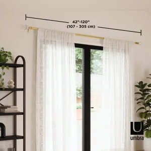 Umbra Gold Curtain Rod - Tutu* Poles & Curtains