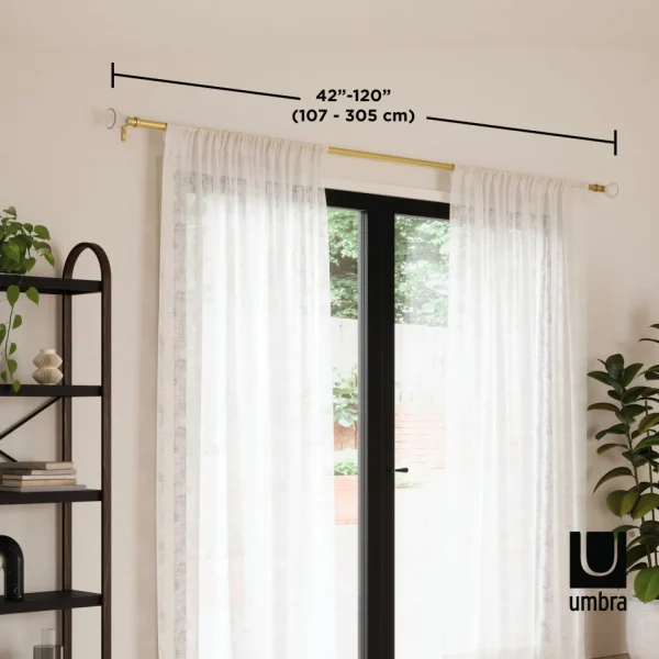 Umbra Gold Curtain Rod - Tutu* Poles & Curtains