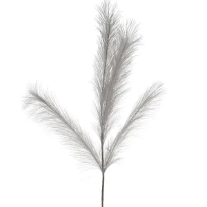 Attitudes Import Grey Feathers Stem - Illuminated* Dried Stems & Flowers