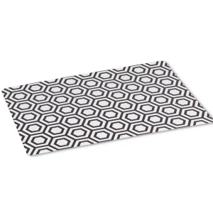 Abbott Hexagon And Round Placemat - Black And White* Tablecloths, Placemats & Napkins