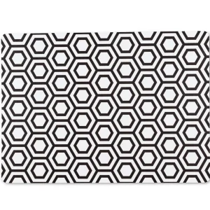 Abbott Hexagon And Round Placemat - Black And White* Tablecloths, Placemats & Napkins