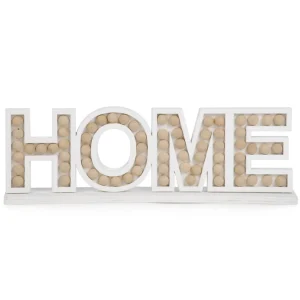 Attitudes Import Home White With Beads* Decorative Objects