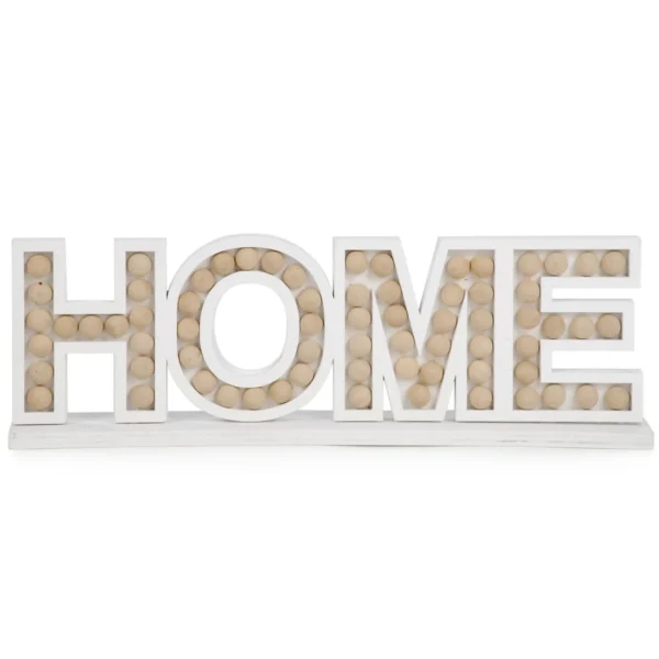 Attitudes Import Home White With Beads* Decorative Objects