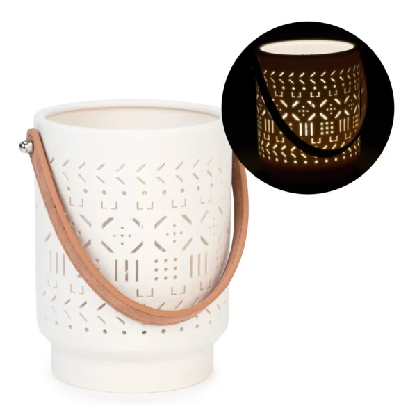 Attitudes Import Illuminated White Lantern* Decorative Objects
