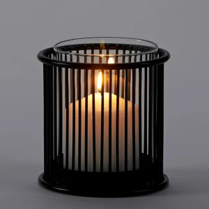 Gift Craft Iron Candle Holder - Black* Candle Holders