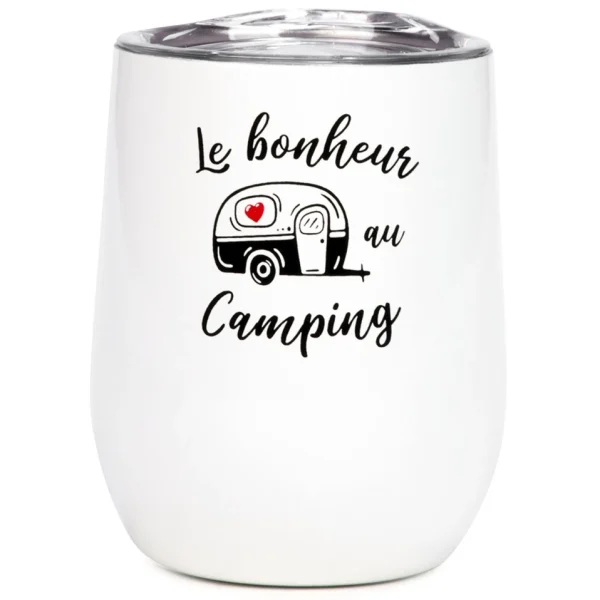 Attitudes Import 2 Isothermal Wine Glass - Bonheur Camping* All For Wine