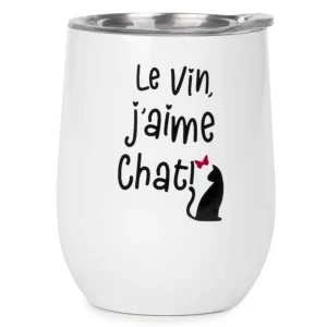 Attitudes Import 2 Isothermal Wine Glass - J'Aime Chat* All For Wine