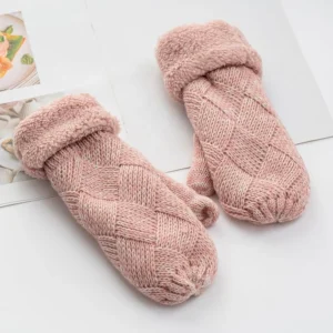 Pathz Knit Mittens - Pink* Scarves, Gloves & Hats
