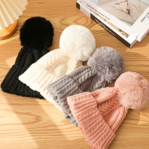 Pathz Knit Toque With Pompon - Black* Scarves, Gloves & Hats