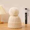 Pathz Knit Toque With Pompon - White* Scarves, Gloves & Hats