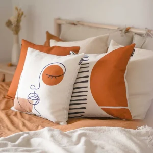 Les textiles Patlin Kozy Cushion - Abstract Rusty* Cushions
