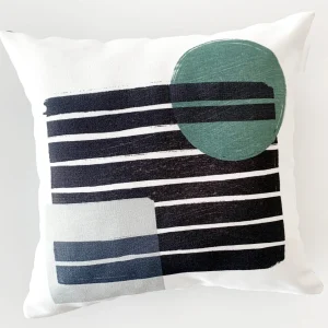 Les textiles Patlin Kozy Cushion - Green And Black* Cushions