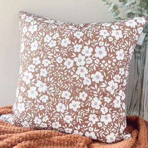 Kozy X Patelin Kozy Floral Cushion - Tobacco* Cushions