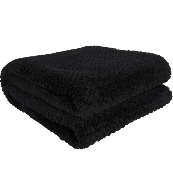 Agence K Kozy Textured Throw - Black* Throws