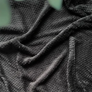 Agence K Kozy Textured Throw - Black* Throws