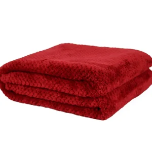 Agence K Kozy Textured Throw - Cranberry Red* Throws