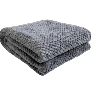 Agence K Kozy Textured Throw - Grey* Throws