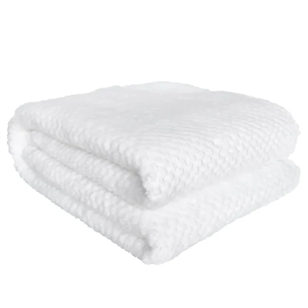 Agence K Kozy Textured Throw - White* Throws