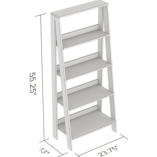 Safdie & Co Ladder Bookcase - .* Shelves & Racks
