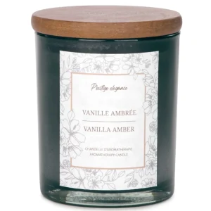 Attitudes Import Large Glass Candle - Amber Vanilla* Scented Candles
