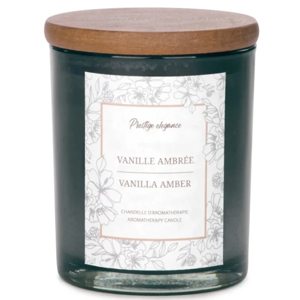 Attitudes Import Large Glass Candle - Amber Vanilla* Scented Candles