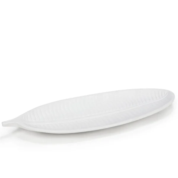 Attitudes Import 2 Leaf Tray - White* Plates, Trays & Containers