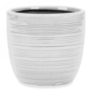 Attitudes Import 2 Lined Pot - White* Vases & Pots