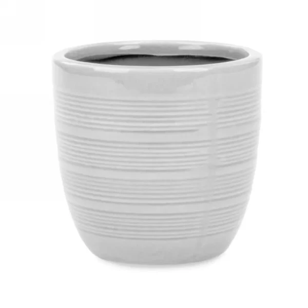 Attitudes Import 2 Lined Pot - White* Vases & Pots