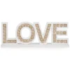 Attitudes Import Love White With Beads* Decorative Objects