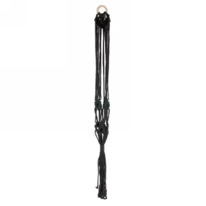 Attitudes Import Macrame For Hanging Planter - Black* Planters