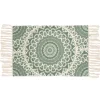 Attitudes Import 2 Mandala Rug With Fringes - Green* Rugs