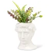 Abbott Men's Roman Face Pot - White* Vases & Pots
