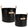 Attitudes Import 2 Metal Basket With Handle* Organization