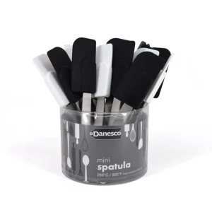 Danesco Mini Silicone Spatula - Black & White* Preparation & Cooking