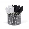 Danesco Mini Silicone Tongs - Black & White* Preparation & Cooking