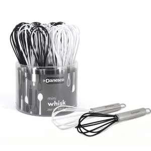Danesco Mini Silicone Whip - Black & White* Preparation & Cooking