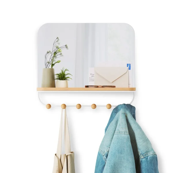 Umbra Mirror With Hooks - Estique* Mirrors