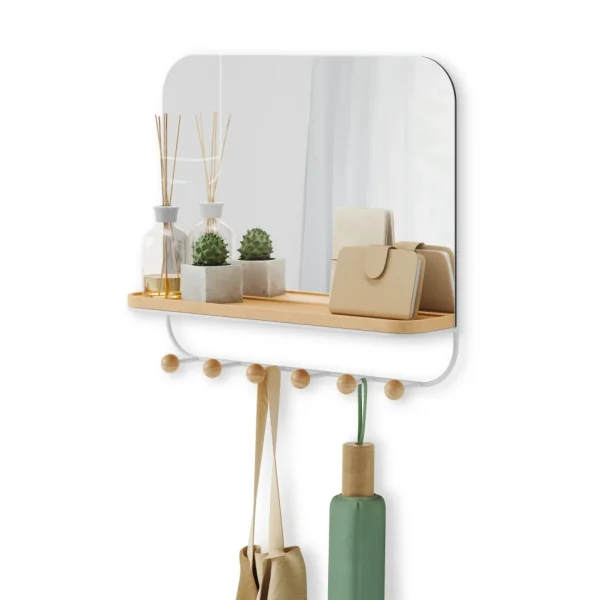 Umbra Mirror With Hooks - Estique* Mirrors