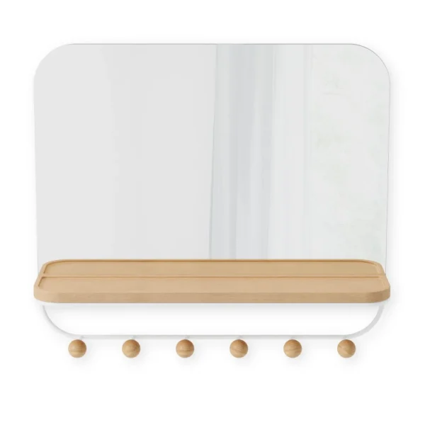 Umbra Mirror With Hooks - Estique* Mirrors