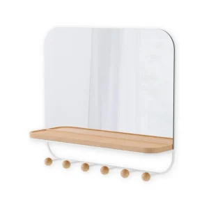 Umbra Mirror With Hooks - Estique* Mirrors
