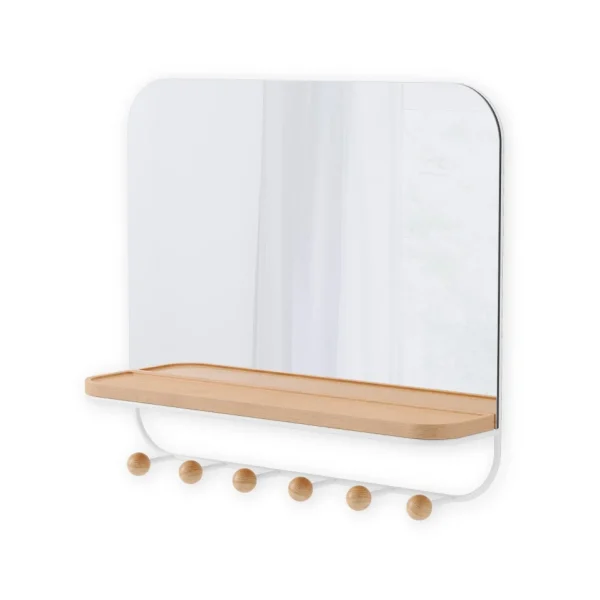 Umbra Mirror With Hooks - Estique* Mirrors