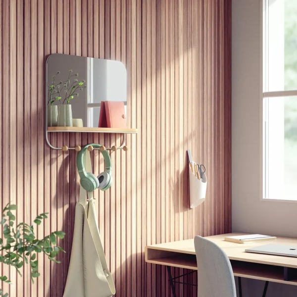 Umbra Mirror With Hooks - Estique* Mirrors