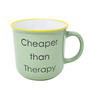 Nostalgia Import Mug - Cheaper Than Therapy* Mugs With Text