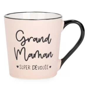 Attitudes Import 2 Mug - Grand-Maman Devouee* Mugs With Text