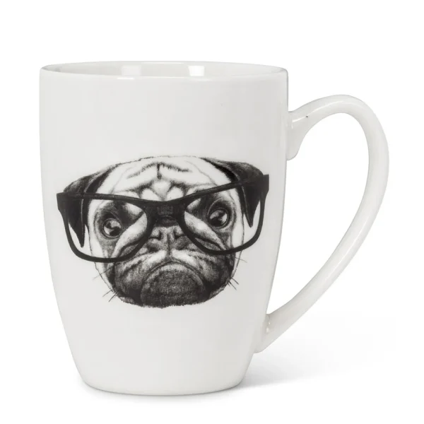 Abbott Mug - Pug With Glasses* Mugs