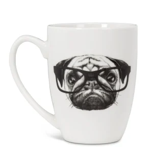Abbott Mug - Pug With Glasses* Mugs
