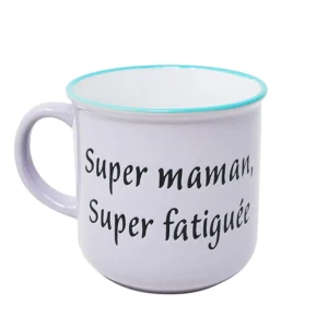 Nostalgia Import Mug - Super Mom, Super Tired* Mugs With Text